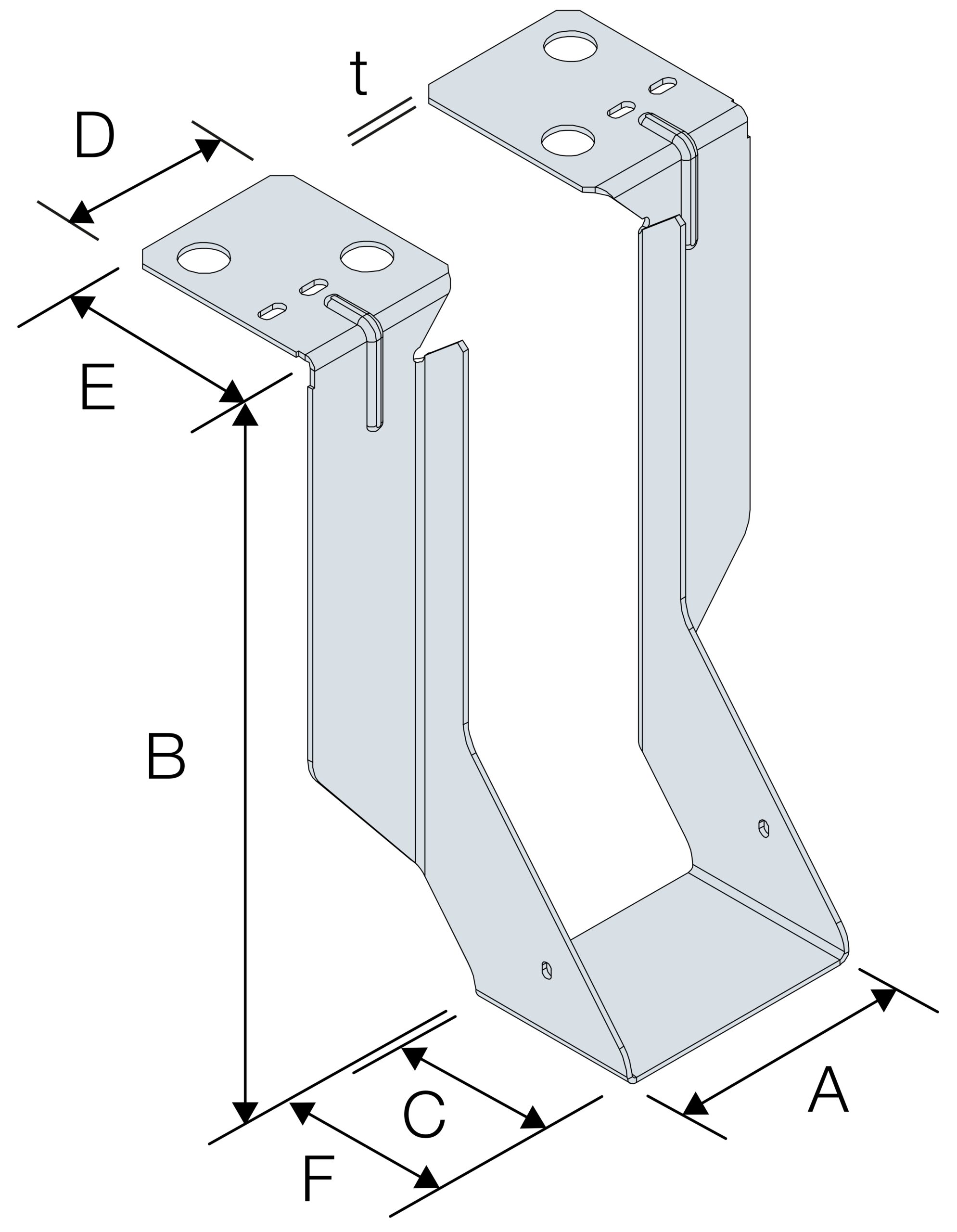 JHMI300 - Posi & I-Joist Hanger for Masonry & Steel Beams (300mm) - Image 10