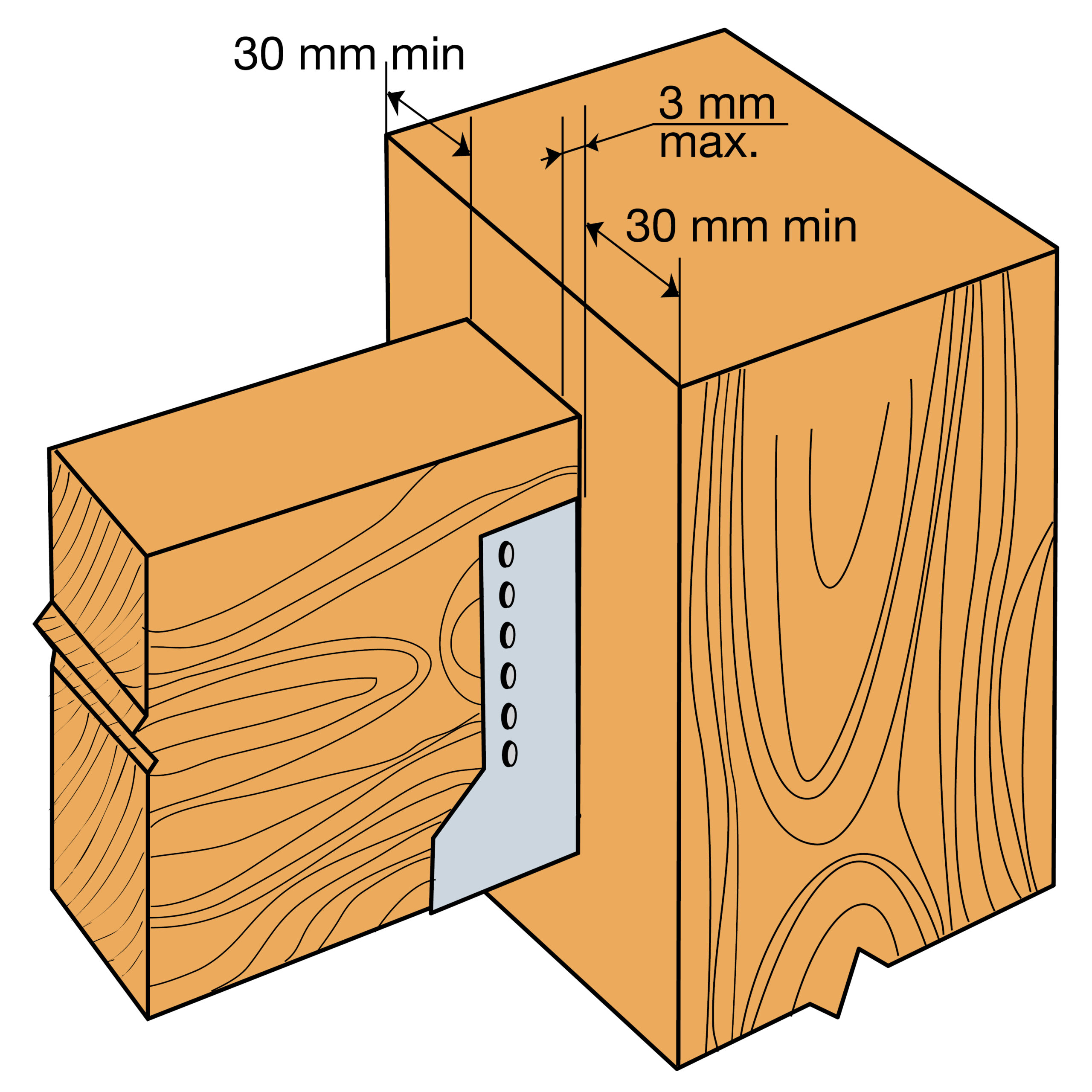 SAI380 - Internal / Concealed Flange Face Fix Hanger - Image 3