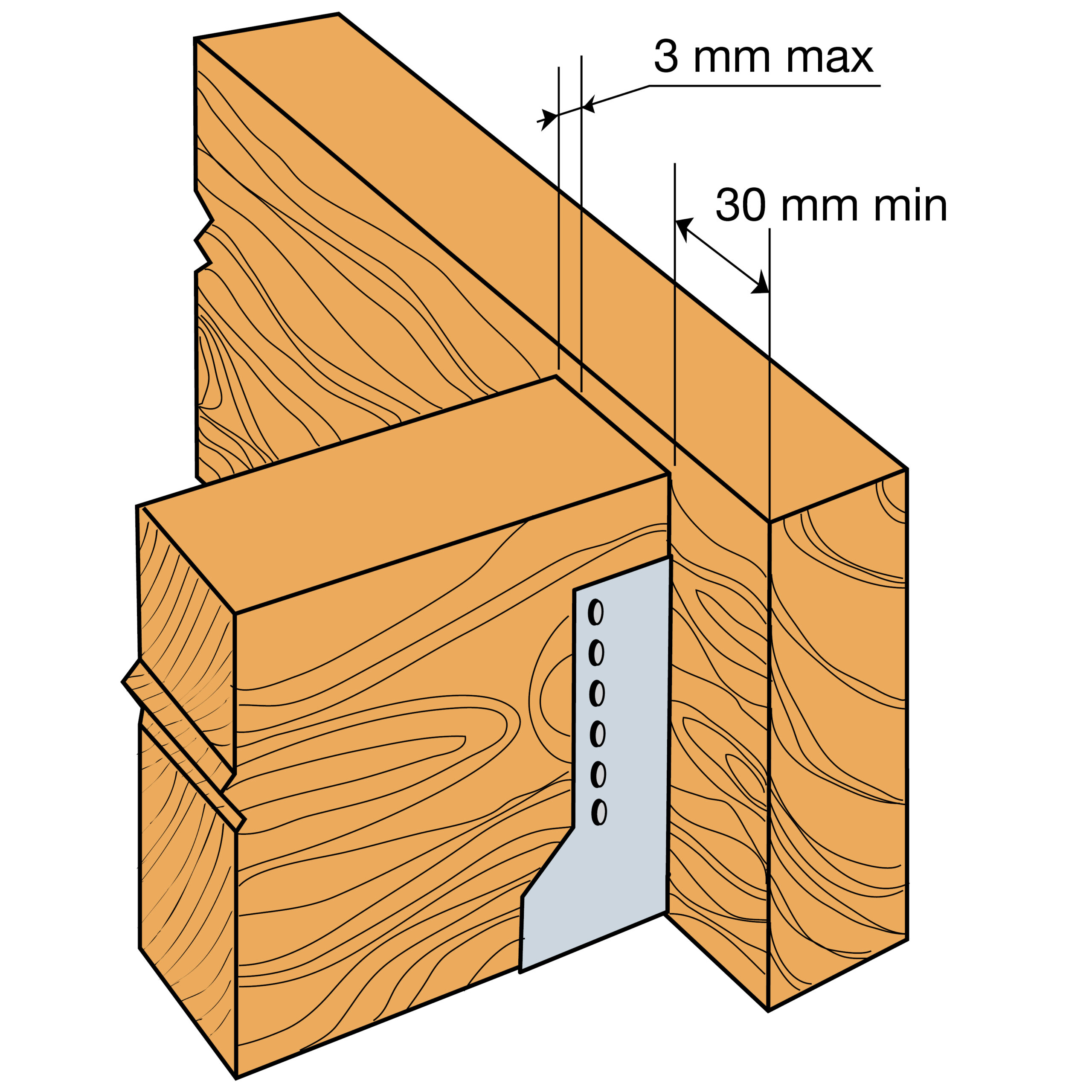 SAI380 - Internal / Concealed Flange Face Fix Hanger - Image 2
